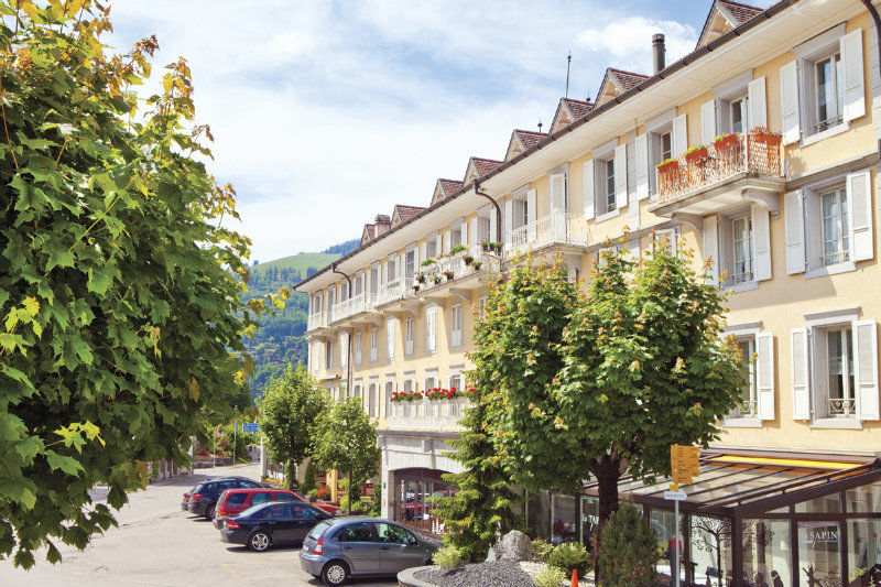 Residence Le Sapin & Bains De La Gruyere Charmey Zewnętrze zdjęcie